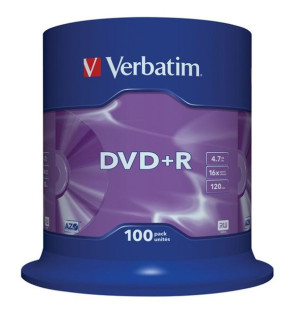 Cake DVD+R 16x 4,7 GB Verbatim 100 szt