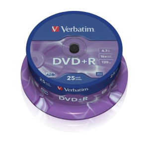 Płyty DVD+R Verbatim 4700 MB - 25 szt Cake