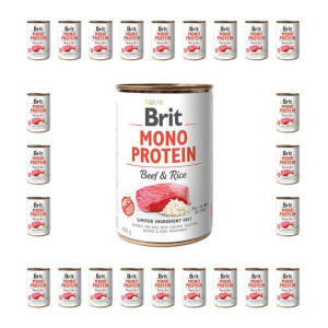 Pakiet Brit Mono Protein Beef&rice 24 X 400 G