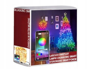 Lampki Choinkowe Led Smart 5m Sterowane Telefonem