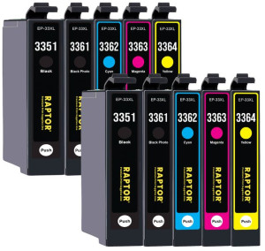 10x Tusz Do Epson T3351 33xl Xp7100 Xp830 Xp900