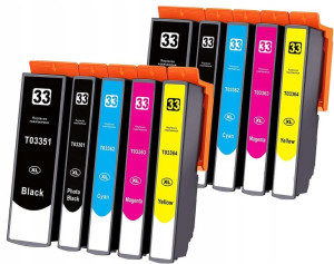 10x Tusz Do Epson T3351 Xp630 Xp830 Xp900 Xp7100