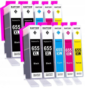 10x tusz 655 do HP DeskJet Ink Advantage 6525 4615