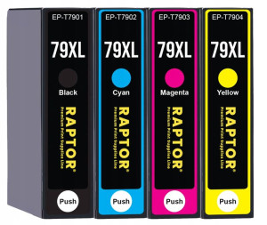 4x Tusz Do Epson 79xl Wf-4630dwf Wf-4640dtwf T7901