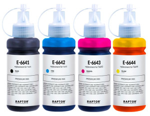 4x Tusz Do Epson L382 L3070 L3050 L3060 L210 L386