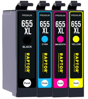 4x TUSZ DO HP 655 XL DeskJet Ink 3525 4615 zestaw