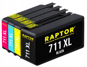 4x Tusz Do Hp 711 Xl Designjet T120 T125 T130 T520
