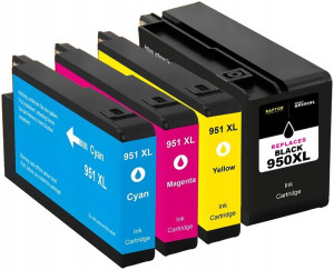 4x Tusz Do Hp 950 Xl Officejet 8100 8600 251 276dw
