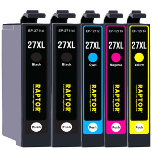 5x Tusz do Epson 27XL T2711 WF7720DTWF WF3620DWF