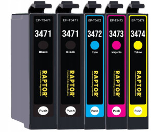 5x Tusz Do Epson 34 Xl Wf-3725dwf Wf-3720dwf