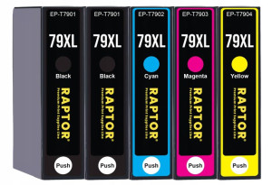 5x Tusz Do Epson 79xl Wf-5620dwf Wf-5690dwf T7901