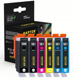 6x Tusz Do Canon Pgi580 Xxl Cli581 Ts8150 Ts8151