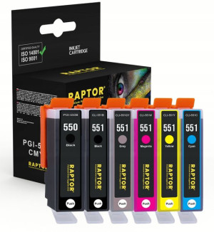 6x Tusz 550xl 551xl Do Canon Ix6800 Ix6820 Ix6850