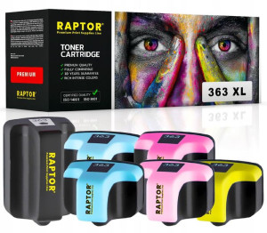 6x Tusz Do Hp 8230 8238 8250 8253 C5100 363 Xxl