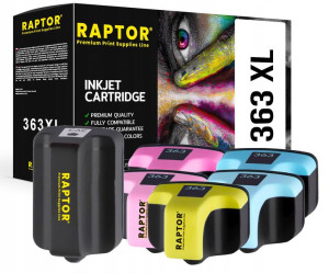 6x Tusz Do Hp 363 Xxl C7190 C7200 C7250 C7275