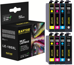 8x Tusz 100 Xl Do Lexmark S402 S405 S408 S409 S502