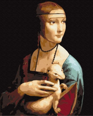 Obraz Paint It! Malowanie Po Numerach. Dama Z Łasiczką - Leonardo Da Vinci