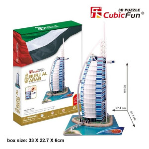 Puzzle 3d Burjal Arab Zestaw Xl 101 Elementów