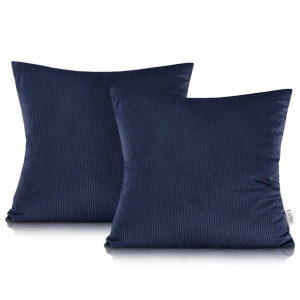 AmeliaHome Poszewka DUFFY z wypełnieniem 45X45 granatowa