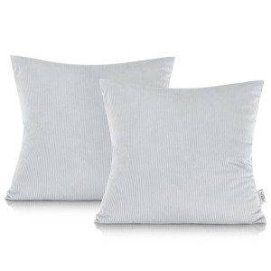 AmeliaHome Poszewka DUFFY z wypełnieniem 45X45 srebrna