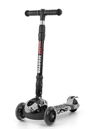 Hulajnoga Trójkołowa Scooter Magic Street Czarna