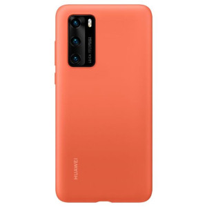 Futerał oryginalny do HUAWEI P40 Silicone Protective Case 51993725 pomarańc