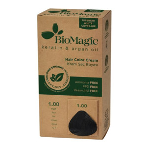 Farba Do Włosów Czarna (1.00) 250 G - Biomagic