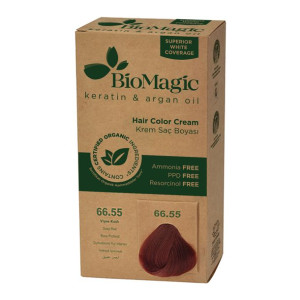 Farba Do Włosów Głęboka Czerwień (66.55) 250 G - Biomagic