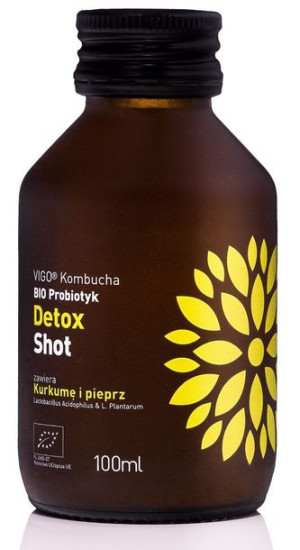 Shot Kombucha Detox Bezglutenowy Bio 100 Ml - Vigo