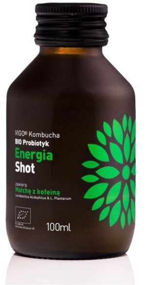 Shot Kombucha Energia Bezglutenowy Bio 100 Ml - Vigo