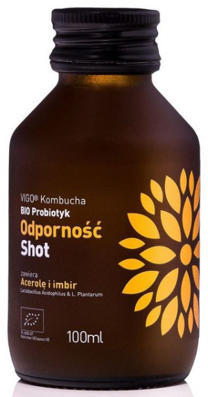 Shot Kombucha Odporność Bezglutenowy Bio 100 Ml - Vigo