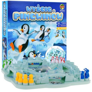 Chińczyk 3D Gra zręcznościowa Wyścig Pingwinów