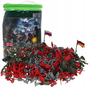 Żołnierzyki zestaw 300 szt. plastikowe figurki