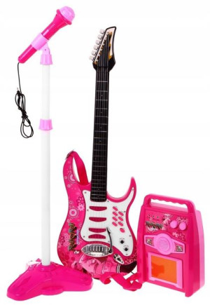 Gitara dla dzieci elektryczna wzmacniacz mikrofon