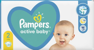Pampers Pieluszki Rozmiar 2 64 Sztuki Mini
