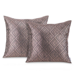 AmeliaHome Zestaw 2 poszewek welwetowych CASPE 45x45 ciemnoszare