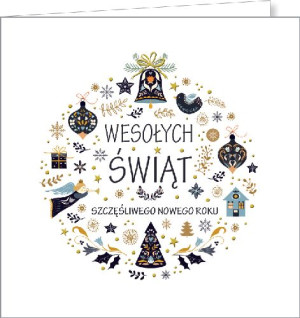 Elegancka Kartka świąteczna bez tekstu S-BT 63