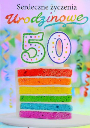 Kartka z okazji 50 urodzin TS43
