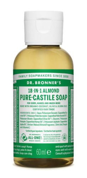 Dr. Bronner's Mydło w płynie 18 w 1 Migdał 60 ml