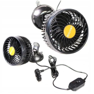 Wiatrak Samochodowy Wentylator 24v Przyssawka