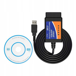 Kabel Interfejs ELM327 OBD2 elm 327 CAN USB  PROGRAM  1.5