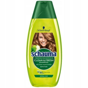 Schauma Szampon Do Włosów Zielone Jabłuszko 400ml Clean Fresh