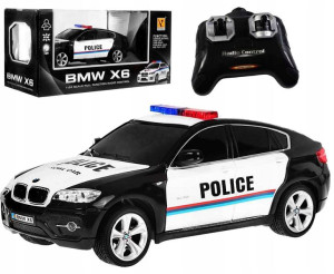 Samochód zdalnie sterowany auto BMW X6 radiowóz
