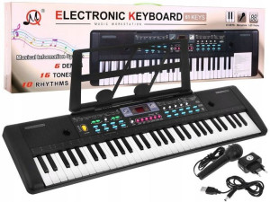 Keyboard organy dla dzieci Mikrofon Zasilacz