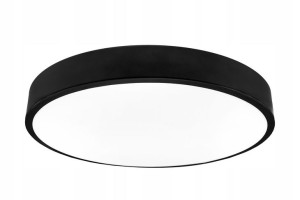 Plafon okrągły Lampa sufitowa LED 36W czarny 40cm