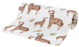 BAMBUSOWA PIELUSZKA pielucha BAMBUS 75x75cm ZEBRA
