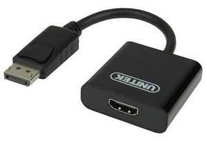 Adapter Unitek DisplayPort 0.1m