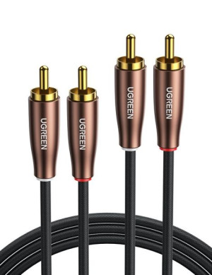 UGREEN AV199 Kabel przedłużający 2x RCA (Cinch) do 2x RCA (Cinch), 2m