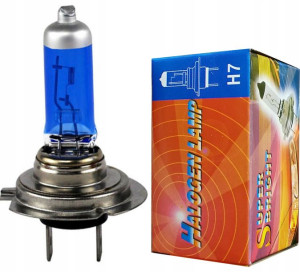 Żarówka Żarówki H7 55w 12v Light Blue White + W5w