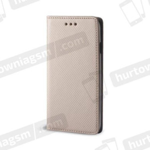 Etui Flip Magnet portfel  HUAWEI P8 LITE złoty